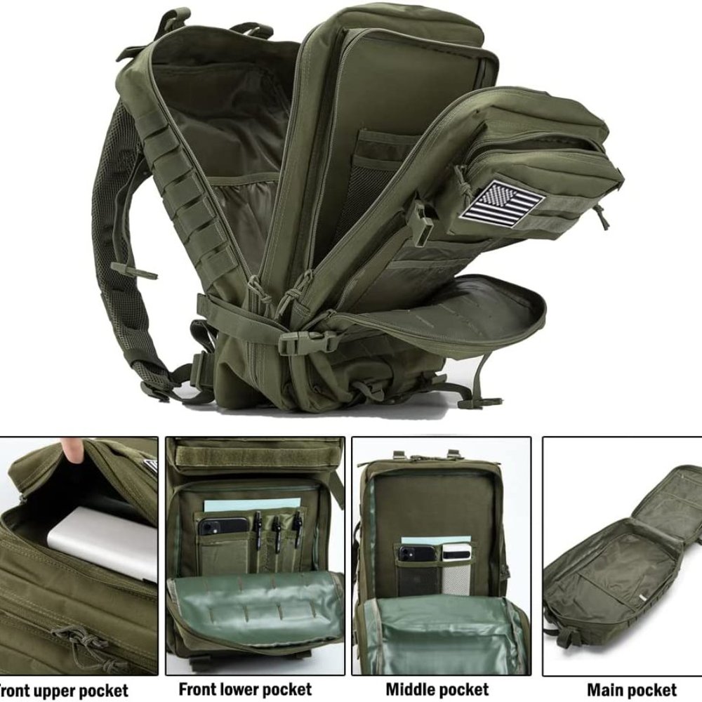2026 Water Resistant Military Tactical Backpack